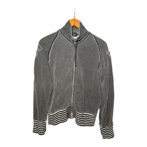 Y2K Diesel Zip Up Bandit Men's Jacket Faded Gray XL